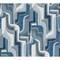 A-Street Prints Tulum Blue Surreal Shapes Wallpaper 4135-72700 - alternate 1