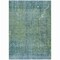 Homeroots 3' X 5' Teal Blue And Ivory Abstract Washable Indoor Outdoor Area Rug 631101 - alternate 7