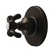 Kingston Brass Single-Handle Six-Way Diverter Valve with Round Trim Kit, Oil Rubbed Bronze KS4035TX - alternate 1