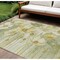 Homeroots 9' X 12' Sage Fern Green And Ivory Floral Washable Indoor Outdoor Area Rug 582774 - alternate 1