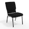 Flash Furniture Hercules Church Chair, Black Back, 19-1/4 in W 25" L 33-1/4" H, Fabric Seat FD-CH02185-SV-JP02-BAS-GG - alternate 1