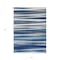 Homeroots 3' X 5' Navy Blue Ivory And Gray Striped Washable Indoor Outdoor Area Rug 597343 - alternate 7