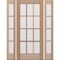 Doornmore G112, 65.25" x 82" ( 36" Door + 2x12" Side) Left Hand, Mahogany SDL 12 Lite Exterior Door G112-SW-3680-G104-SL_1-2_LI - alternate 1