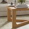 Homeroots 50" Natural Solid Wood Cross Legs Coffee Table 564933 - alternate 8
