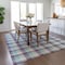Homeroots 8' X 10' Purple Aqua And Beige Plaid Washable Indoor Outdoor Area Rug 601425 - alternate 6