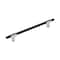 Amerock Urbanite 7-9/16 in 192 mm Center-to-Center Polished Chrome/Brushed Matte Black Cabinet Pull BP77819226BMB - alternate 1