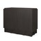 Homeroots 18in Dark Brown and Brown Solid Wood Accent Cabinet With Two Doors 727715 - alternate 1