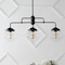 Jonathan Y Avery 37.5" 3-Light Industrial Farmhouse Rustic Iron/Glass Linear LED Pendant, Oil Rubbed Bronze/Clea JYL7588A - alternate 9