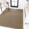 Jonathan Y Maxine Smart Jute Contemporary Border Boho Fine Rib Weave Brown 5 ft. x 8 ft. Area Rug FXV202B-5 - alternate 6