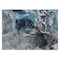 Homeroots 2' X 3' Ivory Blue and Gray Abstract Washable Non Skid Indoor Outdoor Area Rug 559424 - alternate 4