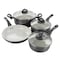 Gibson Home Hestonville 7 Piece Aluminum Nonstick Cookware Set in Grey with Bakelite Handles 127765.07 - alternate 1