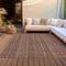 Homeroots 5' X 8' Blush Burgundy And Pink Striped Washable Indoor Outdoor Area Rug 615032 - alternate 9