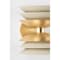 Hudson Valley Lighting Oneida 2 Light Wall Sconce 7.75 In. Vintage Gold Leaf/Soft Sand 1271-VGL/SSD - alternate 5