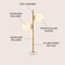 Jonathan Y Amelie 28" 2-Light Coastal Vintage Iron LED Table Lamp, Brass Gold/White JYL1107A - alternate 8
