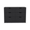 Homeroots 42" Black Four Drawer Dresser 524960 - alternate 1