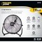 Powerzone PowerZone CZHV14B Floor Fan, 14 in Dia Blade, 120 VAC, Black LF-14 - alternate 2