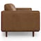 Homeroots 89" Brown Leather Sofa 640988 - alternate 5