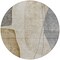 Homeroots 8' Taupe Beige And Gray Round Abstract Washable Indoor Outdoor Area Rug 582040 - alternate 3
