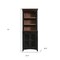 Homeroots 72" Brown and Black Distressed Wood Dining Hutch With Two Doors 630363 - alternate 12