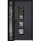 Vdomdoors Aluminum Door Cynex 6106 Dark Stone Entry Steel Metal Modern Painted W36+14xH80 Right Inswing CYNEX6106EXD-DARK-W36+14xH80-RH-I - alternate 1