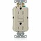 Leviton Lev-Lok GFCI 15A TR/PI Ind Gr Ivory MGFT1-I - alternate 1