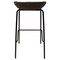 Leisuremod Servos Barstool with Upholstered Faux Leather Seat and Powder Coated Iron Frame, Elephant Grey SSBL-18DGR - alternate 6