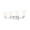 Z-Lite Oren 4-Light Vanity, 31 in W, Brushed Nickel 7004-4V-BN - alternate 1
