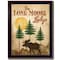 Homeroots Lone Moose 2 Black Framed Print Wall Art 405450 - alternate 1