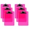 Davis Group Plastic Clipboard, Spring Clip, Transparent Pink, 6PK 4877-43-06 - alternate 1