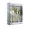 Megachef Baily 20 Piece Flatware Utensil Set, Stainless Steel Service for 4 in Light Gold MCFW-BAILY-LIGHTGOLD - alternate 1