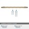 Amerock London 10-1/16 in 256 mm Center-to-Center Golden Champagne/Black Chrome Cabinet Pull BP36664BBZBCR - alternate 5