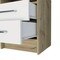 Homeroots 20" White Wood Two Drawer Nightstand 543669 - alternate 7