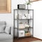 Factory 2U Wire Shelving Unit, 14inD x 24inW x 54inH, 4 Shelves, Medium Duty 250 lbs Per Shelf, Black 803967 - alternate 5