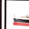 Homeroots 15" Black and Red Solid Wood Hand Painted Normandie Large Display Case Model Boat 401888 - alternate 2