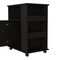 Homeroots 29in Black Wood Accent Cabinet With Single Door 535067 - alternate 3