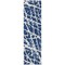 Homeroots 8' Runner Blue and White Abstract Washable Non Skid Indoor Outdoor Runner Rug 559632 - alternate 9