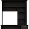 Homeroots 43" Black Computer Desk With Hutch 403842 - alternate 5