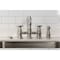 Kingston Brass Bridge Kitchen Faucet with Brass Sprayer, Polished Nickel KS7276BEXBS - alternate 5