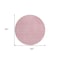 Homeroots 8' Pink And Ivory Round Chevron Washable Indoor Outdoor Area Rug 596287 - alternate 7