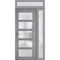 Vdomdoors Front Exterior Prehung FiberGlass Door Frosted Glass / Manux 8002 Grey Ash / Sidelight and Transom MANUX8002EXD-SS-W36+16 x H80+14-RH - alternate 4