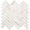 Daltile Eclessia Marble Natural Stone Herringbone Mosaic Honed, 10.70 SQFT Per Carton, 10PK M34613HERRMSHN - alternate 5