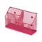 Lockermate By Bostitch Magnetic Pencil Holder, Locker Organizer with 3 Mesh Storage Compartments, Pink 5045-PNK - alternate 5