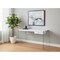Homeroots 48" White and Clear Computer Desk 333411 - alternate 5