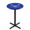Holland Bar Stool Co 36" Blk Wrinkle U.S. Air Force Pub Table, 36" dia. Top L211B3636AirFor - alternate 1