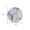 Homeroots 8' Navy Blue And Ivory Round Abstract Washable Indoor Outdoor Area Rug 582664 - alternate 6