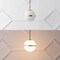 Jonathan Y Porter 8" Modern Minimalist Globe LED Pendant Light, Gold Painting/White JYL1605B - alternate 9
