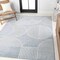 Jonathan Y Nordby High-Low Geometric Arch Scandi Striped Light Blue/Cream 8 ft. x 10 ft. Area Rug SCN104F-8 - alternate 7
