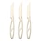 Smarty Had A Party Gold Disposable Plastic Steak Knives, 360PK 3745-G-CASE - alternate 6