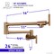 Anzzi Braccia Series 24in Wall Mounted Pot Filler in Rose Gold KF-AZ258RG - alternate 8