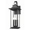 Z-Lite Tiberius 6 Light Outdoor Wall Light, Black/Clear Seedy, 13.5 In W x 34 In H 5017XL-BK - alternate 1